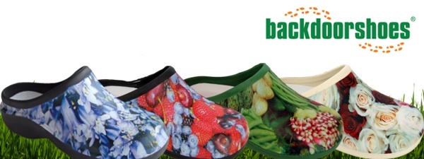 Backdoorshoes range of stylish waterproof gardening shoes